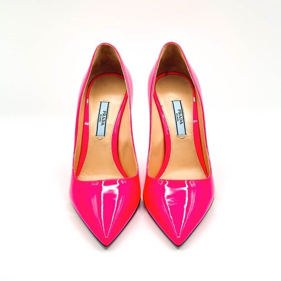 Prada Neon Pink Pumps- Size 36.5 - Picture 4 of 14